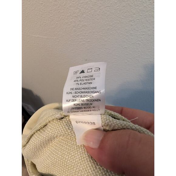 House of Harlow‎ 1960 Womens Dress Pants 6 Green Straight Leg Pleated Trousers - Picture 9 of 9